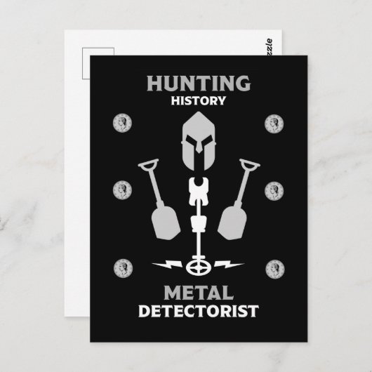 Metaal detecteren detectors briefkaart (Voorkant / Achterkant)
