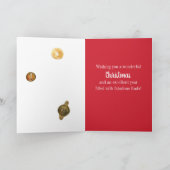 Metaal detecteren Droge kerstmunten Aangepaste naa Feestdagen Kaart (Binnen)