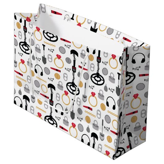 Metaal detecteren grote cadeautas (Voorkant Gekanteld)