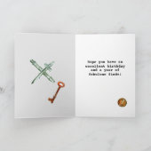 Metaal detecteren Happy Birthday Treasure Hunter Kaart (Binnen)