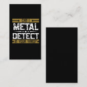 Metaal detecteren - Kan ik in je baard ontdekken Visitekaartje (Voorkant / Achterkant)