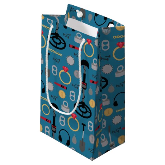 Metaal detecteren kleine cadeautas (Voorkant Gekanteld)