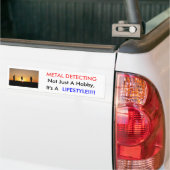 Metaal detecteren objecten, METAAL DETECTEREN, nie Bumpersticker (Op Truck)