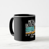 Metaal detecteren pensioen mok (Voorkant links)