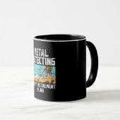 Metaal detecteren pensioen mok (Voorkant rechts)