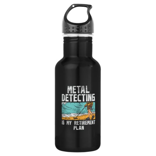 Metaal detecteren pensioen waterfles  (Voorkant)