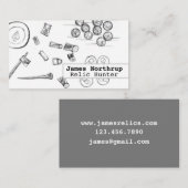 Metaal Detecteren Relic Treasure Hunter Munten Nag Visitekaartje (Voorkant / Achterkant)