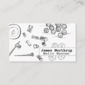 Metaal Detecteren Relic Treasure Hunter Munten Nag Visitekaartje (Voorkant)