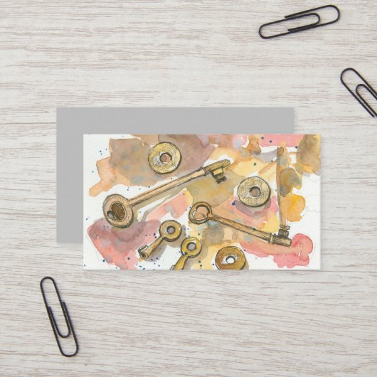 Metaal Detecteren Relic Treasure Hunter Sleutels M Visitekaartje (Voorkant / Achterkant in situ)