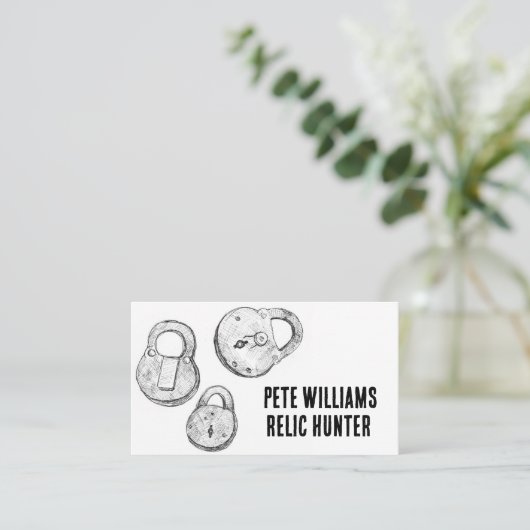 Metaal Detecteren Relic Treasure Hunter Visitekaartje (Staand voorkant)