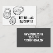 Metaal Detecteren Relic Treasure Hunter Visitekaartje (Voorkant / Achterkant)