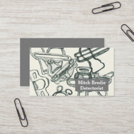 Metaal Detecteren Relic Treasures Suspender Clips Visitekaartje