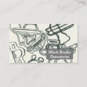 Metaal Detecteren Relic Treasures Suspender Clips Visitekaartje (Voorkant)