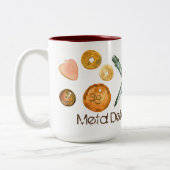 Metaal Detecteren Schatten Oude Sleutels Buttonnen Tweekleurige Koffiemok (Links)