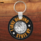 Metaal detecteren sleutelhanger, leuk metaaldetect sleutelhanger (Voorkant)