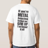 Metaal detecteren t-shirt (Achterkant)