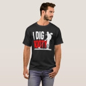 Metaal detecteren Treasure Hunt Detectorist Ik gra T-shirt (Voorkant volledig)