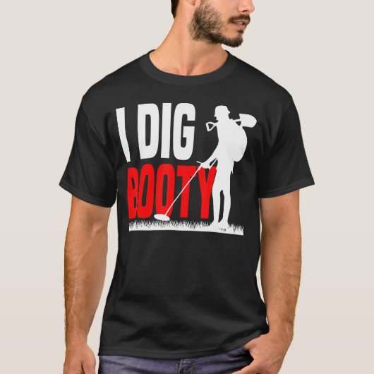 Metaal detecteren Treasure Hunt Detectorist Ik gra T-shirt (Voorkant)