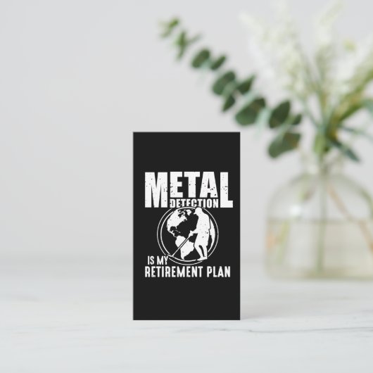 Metaal detecteren van de detector van de tredingsm visitekaartje (Staand voorkant)