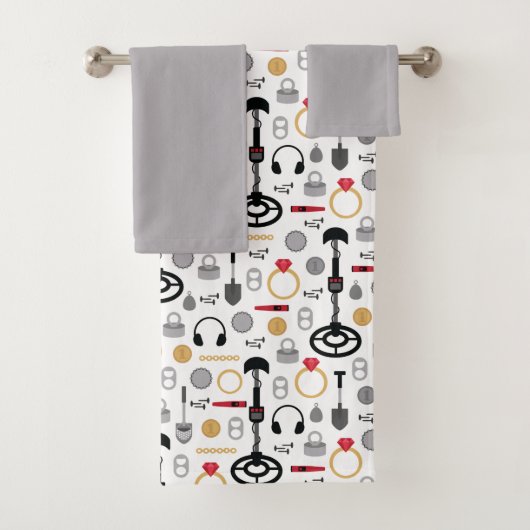 Metaal detecteren van keukenset voor wiskunde bad handdoek (Insitu)