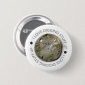 Metaal detecteren van pincode cadeau ronde button 5,7 cm (Voorkant /achterkant)