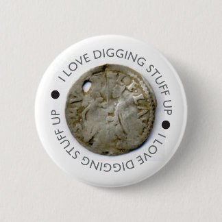 Metaal detecteren van pincode cadeau ronde button 5,7 cm