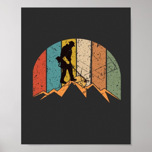 Metaal detecteren Vintage Poster (Voorkant)