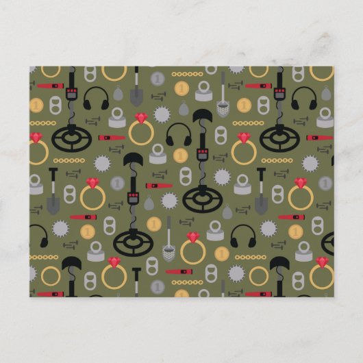 Metaal detecterend Briefkaart (Voorkant)