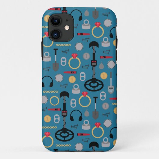 Metaal detecterend Hoesje-Mate iPhone Case (Achterkant)