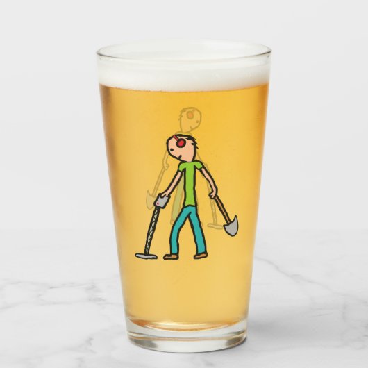 Metaal detecterende detector glas (Voorkant gevuld)