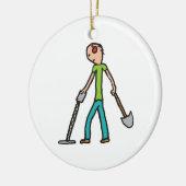 Metaal detecterende detector keramisch ornament (Links)