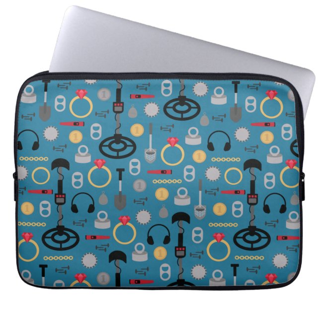 Metaal detecterende laptophoes laptop sleeve (Voorkant)