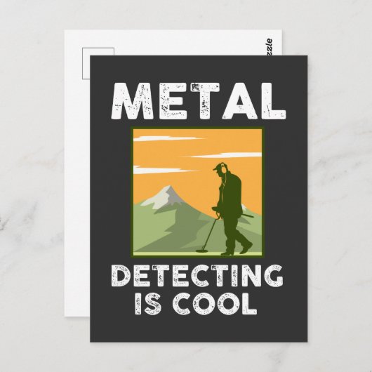 Metaal detector - Metaal detecteren is cool Briefkaart (Voorkant / Achterkant)