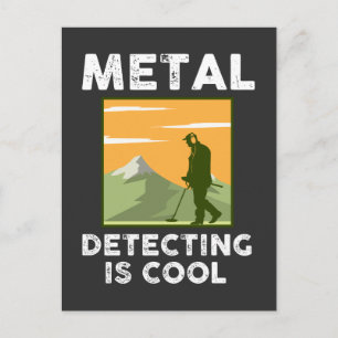 Metaal detector - Metaal detecteren is cool Briefkaart