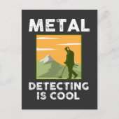 Metaal detector - Metaal detecteren is cool Briefkaart (Voorkant)