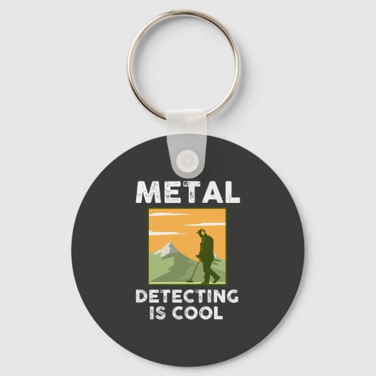 Metaal detector - Metaal detecteren is cool Sleutelhanger (Voorkant)