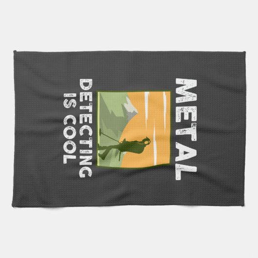 Metaal detector - Metaal detecteren is cool Theedoek (Horizontaal)