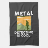 Metaal detector - Metaal detecteren is cool Theedoek (Verticaal)