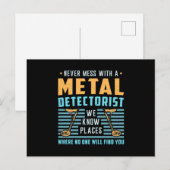 Metaal Detectorist Detector Gift Idee Briefkaart (Voorkant / Achterkant)