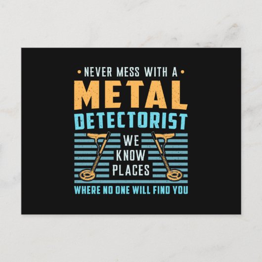 Metaal Detectorist Detector Gift Idee Briefkaart (Voorkant)