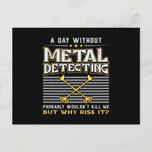 Metaal Detectorist Goud Gift Idee Briefkaart (Voorkant)