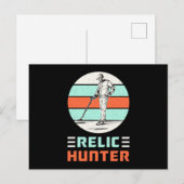 Metaal Detectorist Retro Grappig Gift Idee Briefkaart (Voorkant / Achterkant)