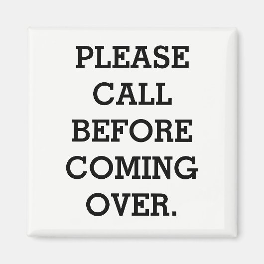 METAAL DEUR MAGNET "VRAAG VOORDAT HET OVERKOMT" (Voorkant)