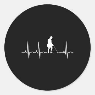 Metaal die Beste Metaaldetector Hobbyist ontdekken Ronde Sticker