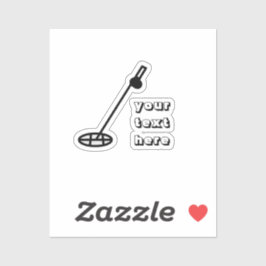 Metaal die Blauwe Sticker ontdekken