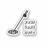 Metaal die Blauwe Sticker ontdekken (Voorkant)