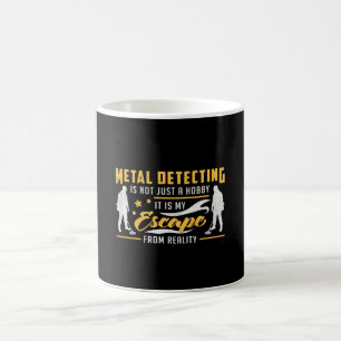 Metaal die Gouden Detectorist Gift Idee ontdekken Koffiemok