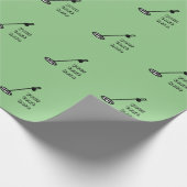 Metaal die minimale Sage Groen ontdekken Cadeaupapier (Hoek)