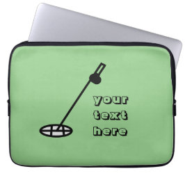 Metaal die minimale Sage Groen ontdekken Laptop Sleeve