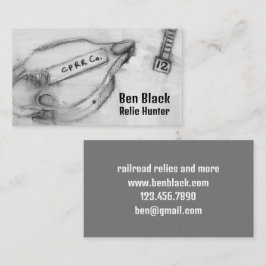 Metaal die Relic Spoorwegslot ontdekken Datumspijk Visitekaartje
